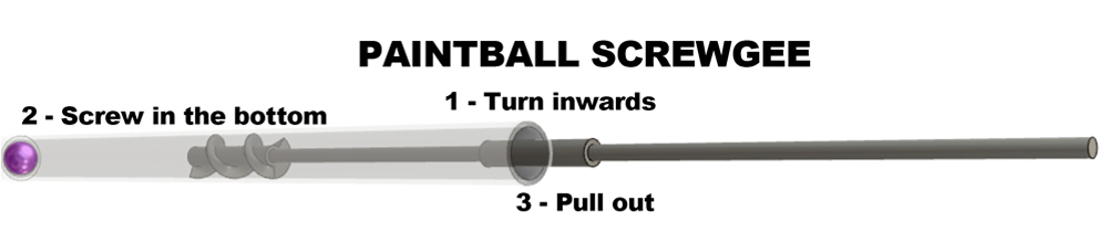 Paintball screwgee how it works